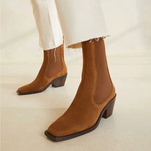 Loeffler Randall Nat Mid Western Boot on Cacao, Sz 7. Excellent condition!